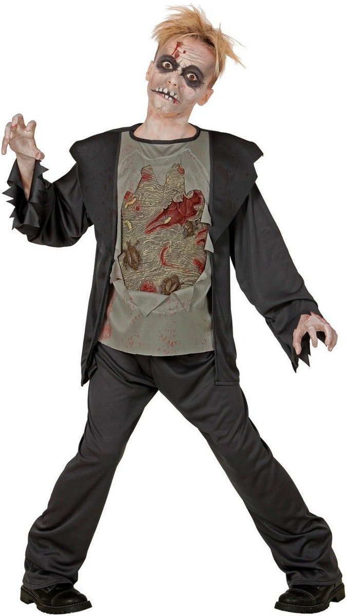 Zombie Kostuum | Zombie Pieter | Jongen | Small / Medium | Carnaval kostuum | Verkleedkleding